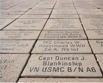 Walk of Remembrance bricks